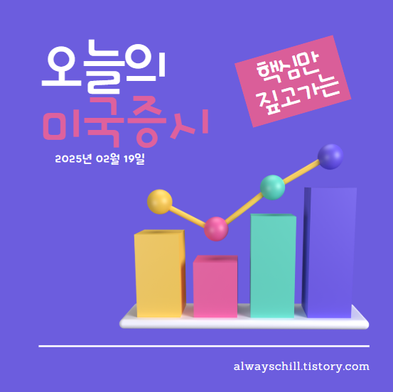 2025년 02월 19일 오늘의 미국증시