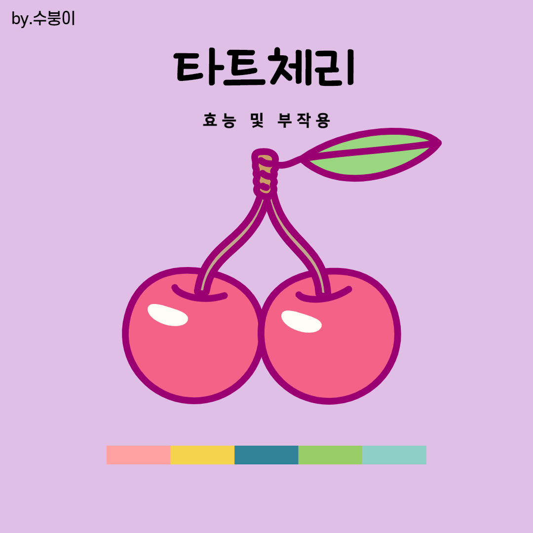 타트체리 효능 및 부작용 - 불면증에 최고