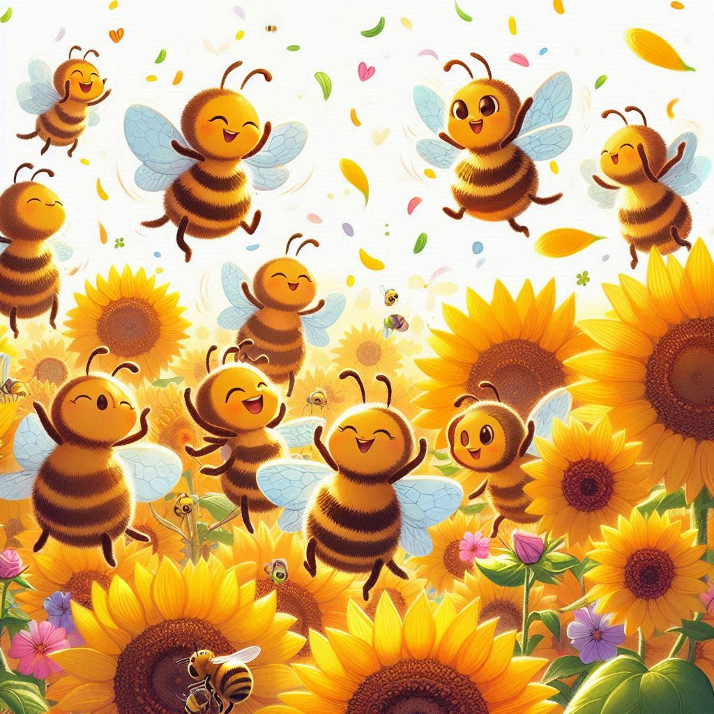꿀벌이 춤을 추는 그림
