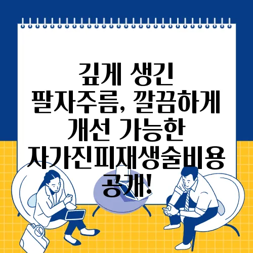 깊게 생긴 팔자주름, 깔끔하게 개선 가능한 자가진피재생술비용 공개!
