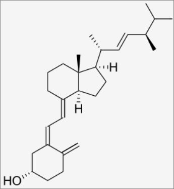 에르고칼시페롤 분자구조