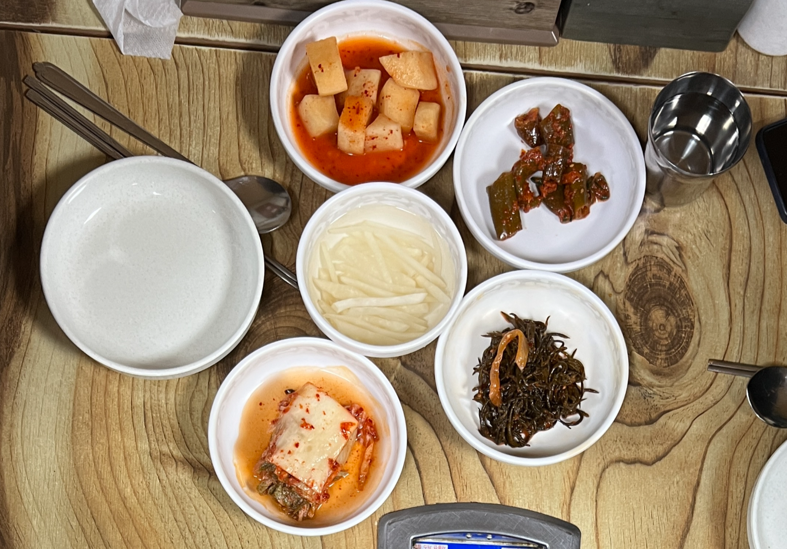 아리랑 기본 반찬