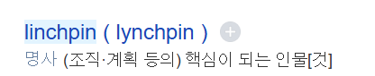 린치핀 뜻