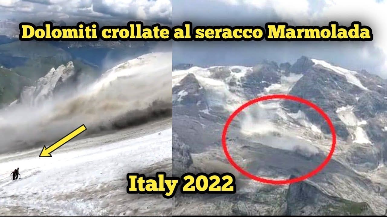 돌로미티 최고봉에도 폭염이...빙하 붕괴로 7명 사망 수십명 부상 VIDEO: Glacier collapses in Italy’s Dolomites&#44; killing at least 6