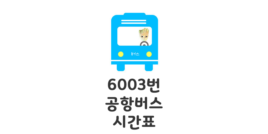 6003 공항버스 시간표