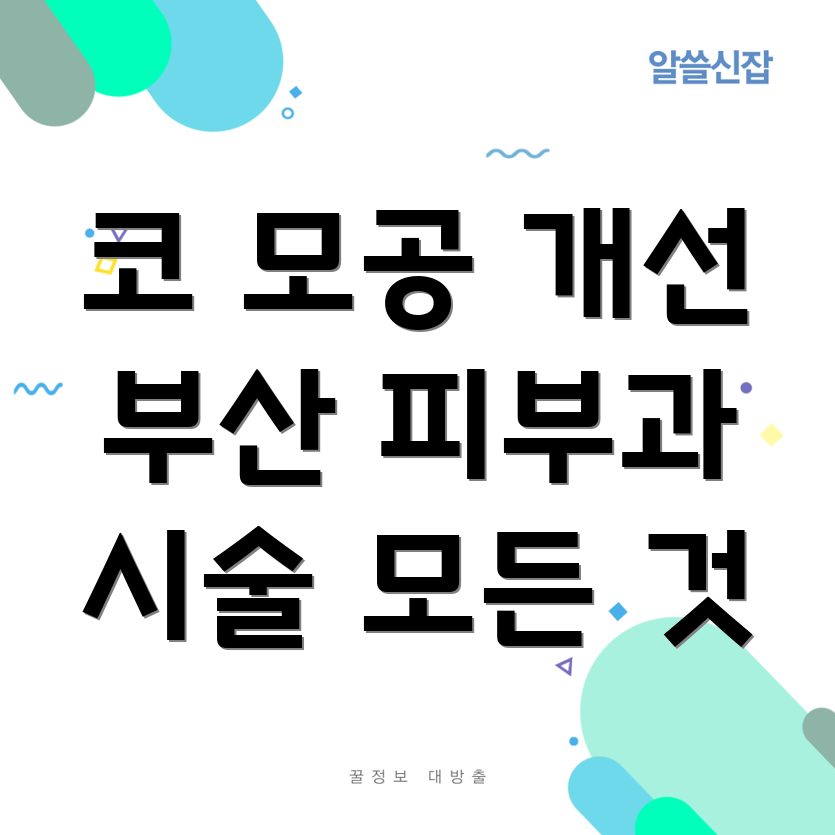 코 모공 축소