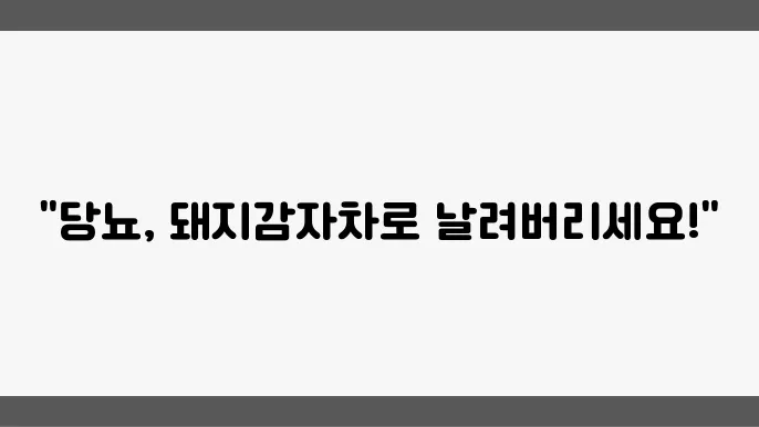 돼지감자차 활용과 팁에 쓸만한 방법