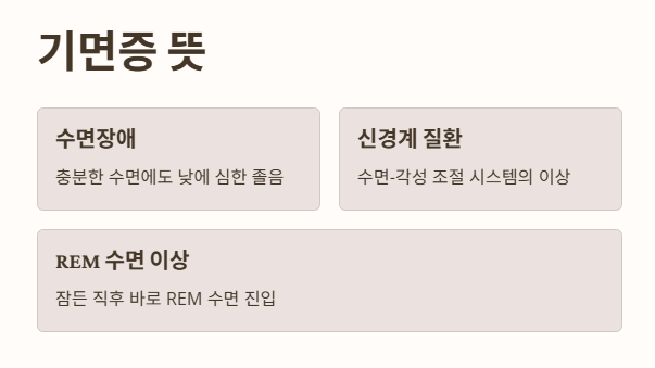 기면증 뜻