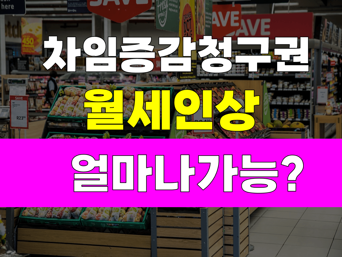 임대인은 얼마나 월세를 올려 청구할 수 있을까