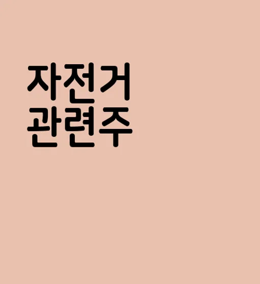 자전거 관련주