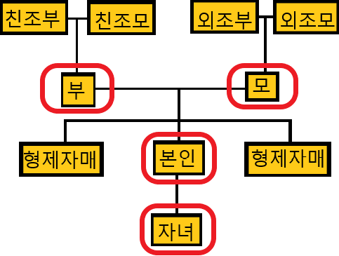 발급-대상자가-본인인-경우에-표시되는-가족