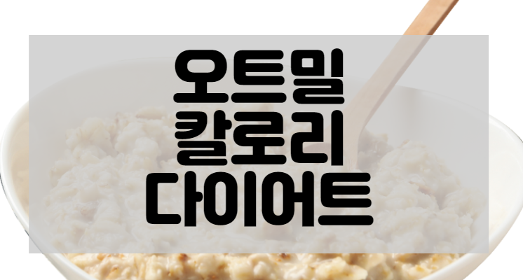 오트밀 칼로리 다이어트