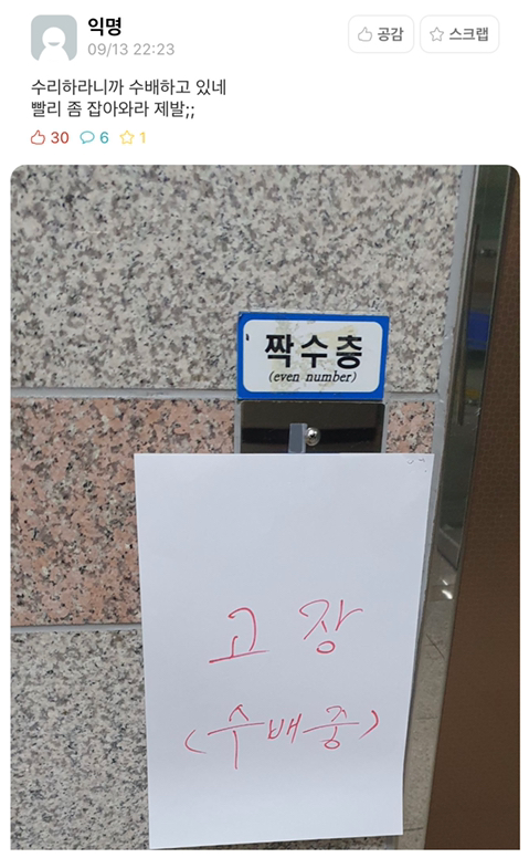  갑자기 수배 내린 대학교