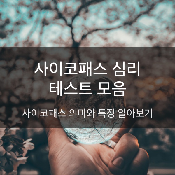 싸이코패스 심리 검사 테스트 모음 - 사이코패스 의미와 특징 정리