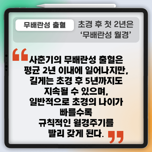 생리전-갈색혈-무배란성-출혈-이란