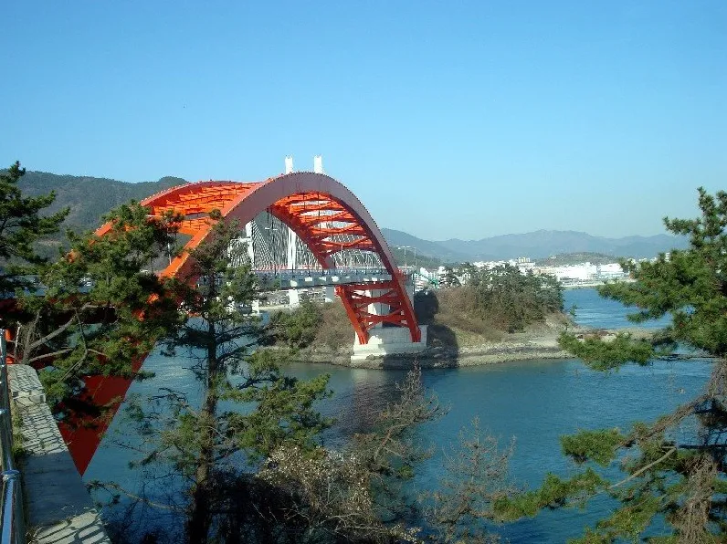 남해 창선도 대방산 남해바다
