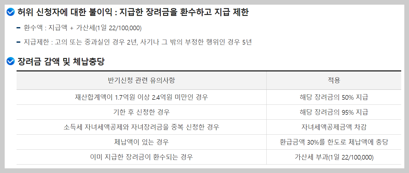 근로장려금 신청자격 및 지급일