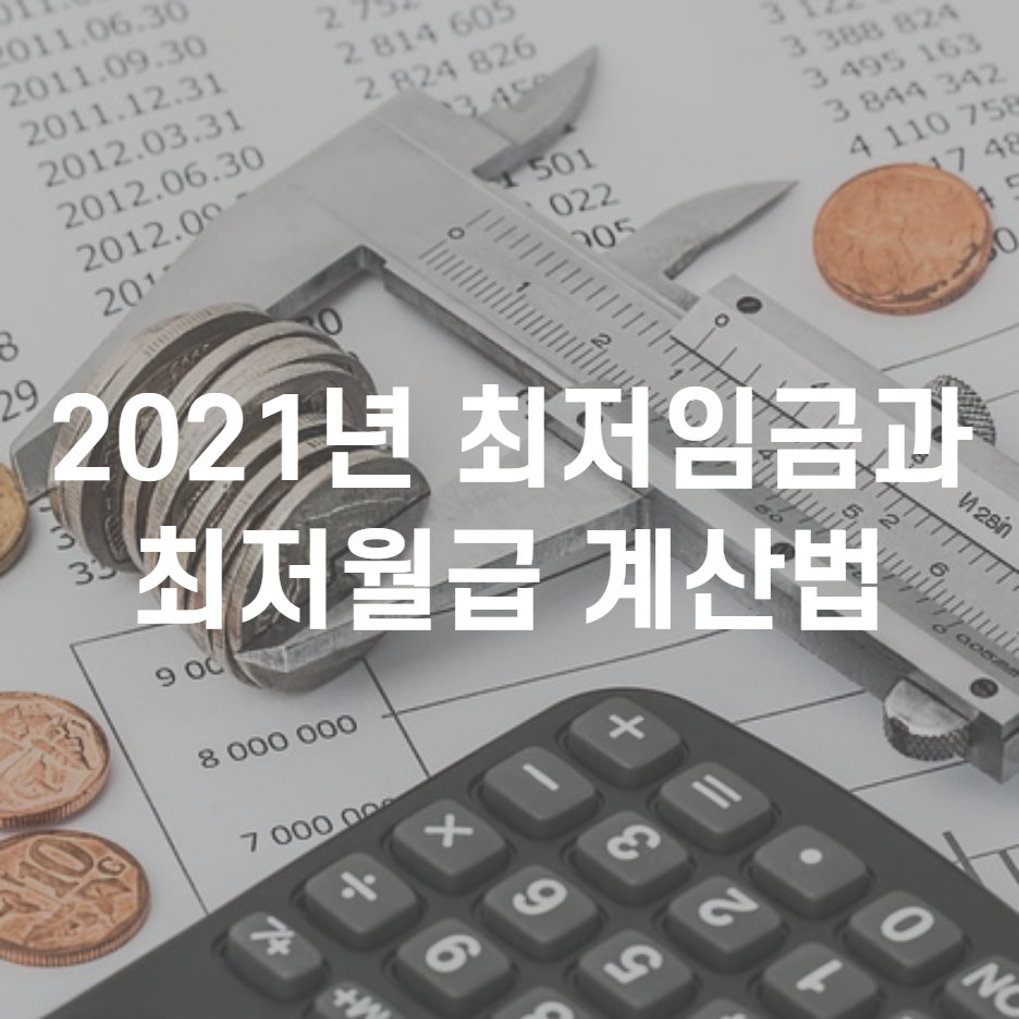  2021년 최저임금은 얼마? 2021 최저임금계산기 사용해서 월급 계산해보기