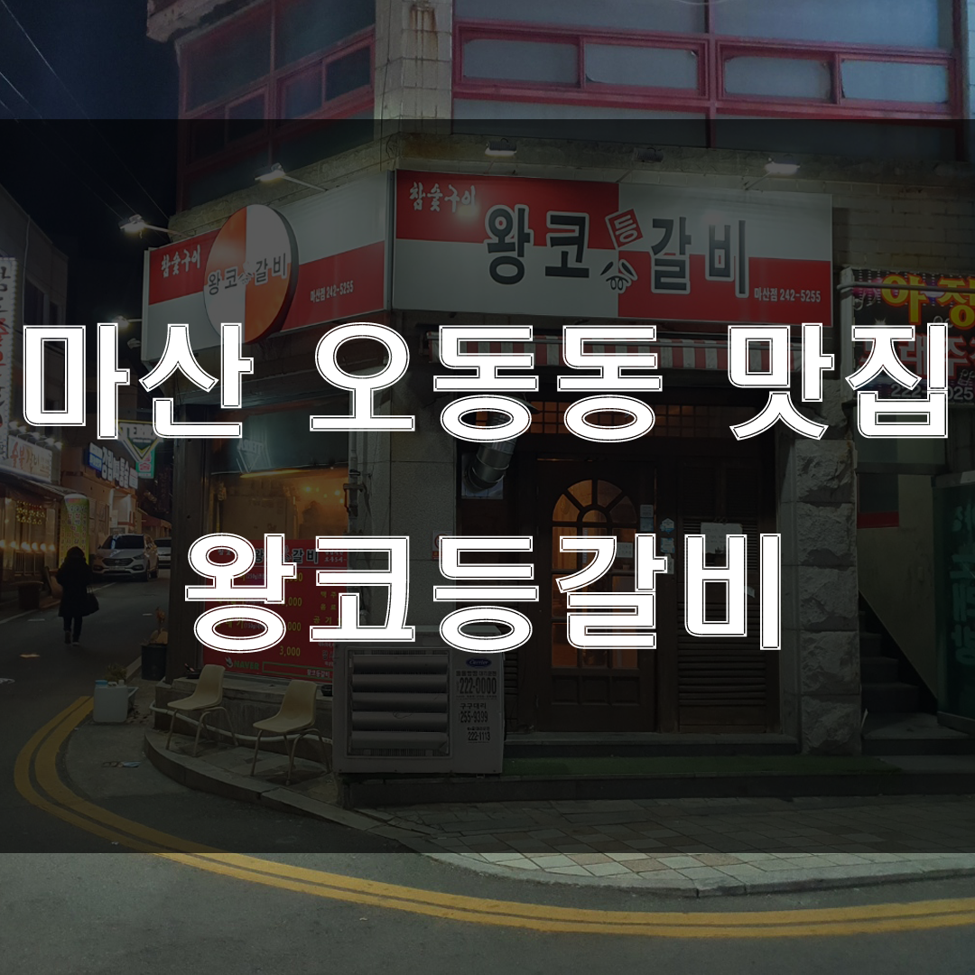  창원 마산오동동맛집 : 등갈비, 순두부찌개가 맛있는 로컬 술집