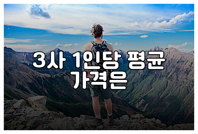3사 1인당 평균 가격은