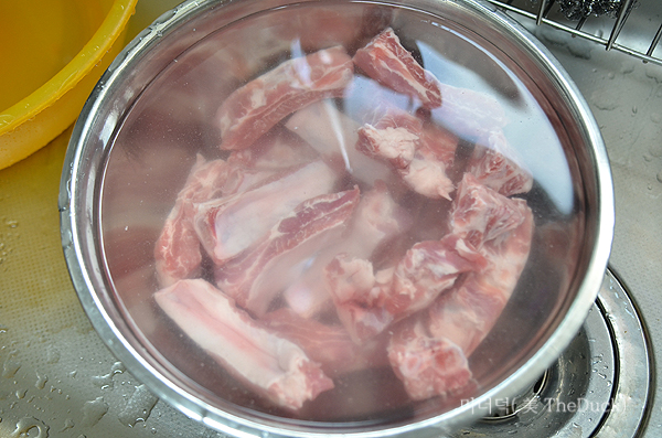돼지갈비 핏물빼기