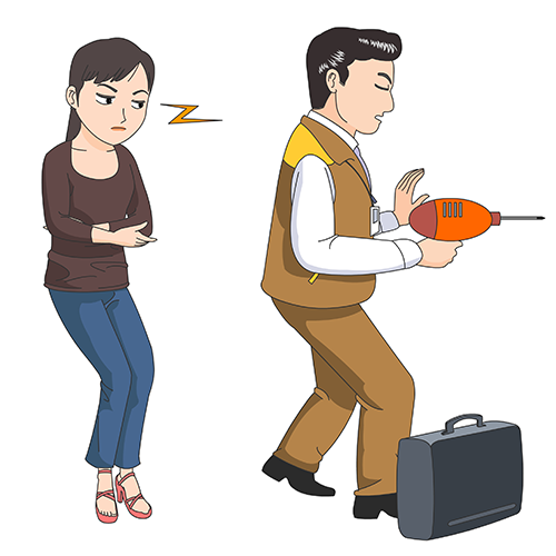  고객 서비스 일러스트  이미지