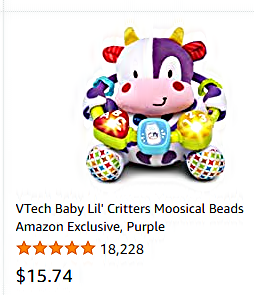 VTech Baby Lil&#39; Critters Moosical Beads Amazon Exclusive&#44; Purple