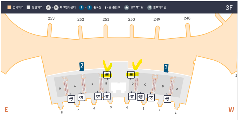 인천공항 셀프백드랍 서비스 이용방법(출처-홈페이지)