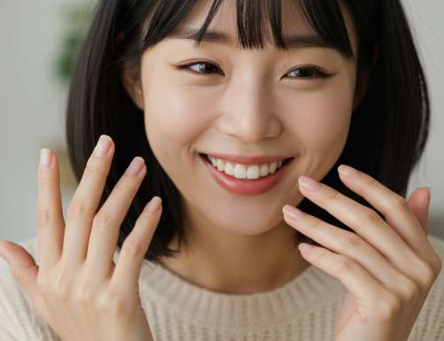 건강한 손톱을 가진 한국 여자 3