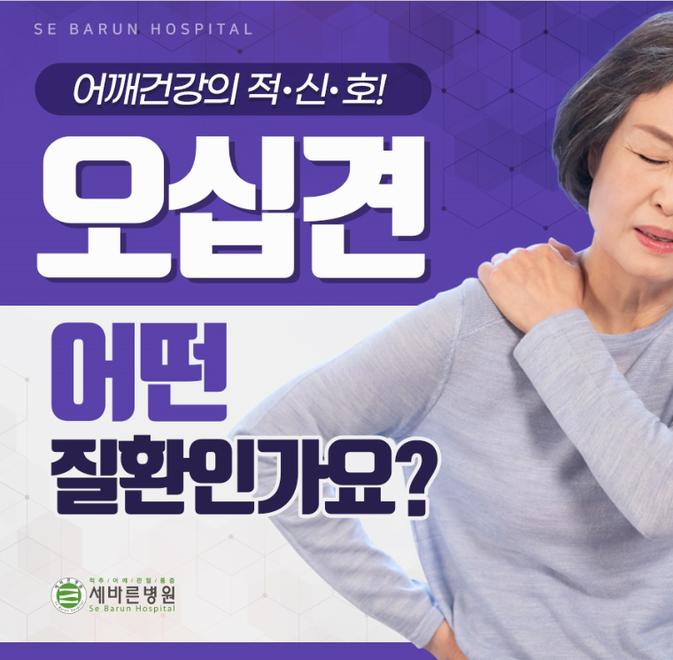 어깨통증 유발하는 오십견 증상 및 원인 치료