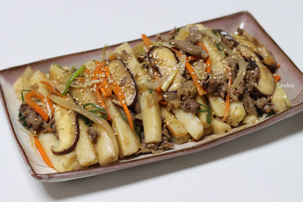 간장떡볶이 소스 만드는 법 궁중떡볶이 레시피 가래떡 넣은 13