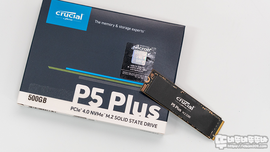  SSD 추천! 게이머를 위한 PCIe 4.0 마이크론 Crucial P5 Plus M.2 NVMe 대원CTS 500GB