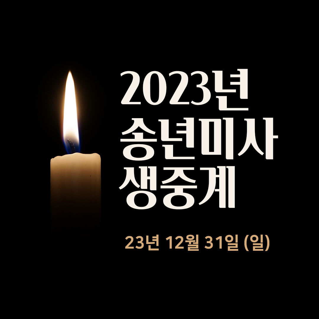 2023년 송년미사 실시간 생중계 리스트