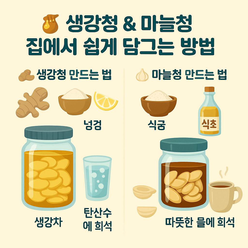 생강청 마늘청