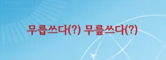 무릎쓰고 무릅쓰고 맞춤법 맞는 표현 예시_14