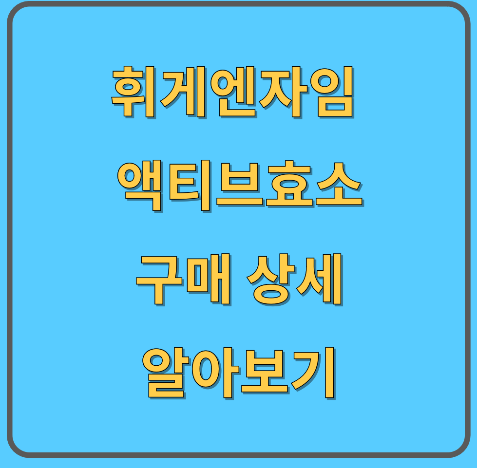 휘게엔자임-효소-구매