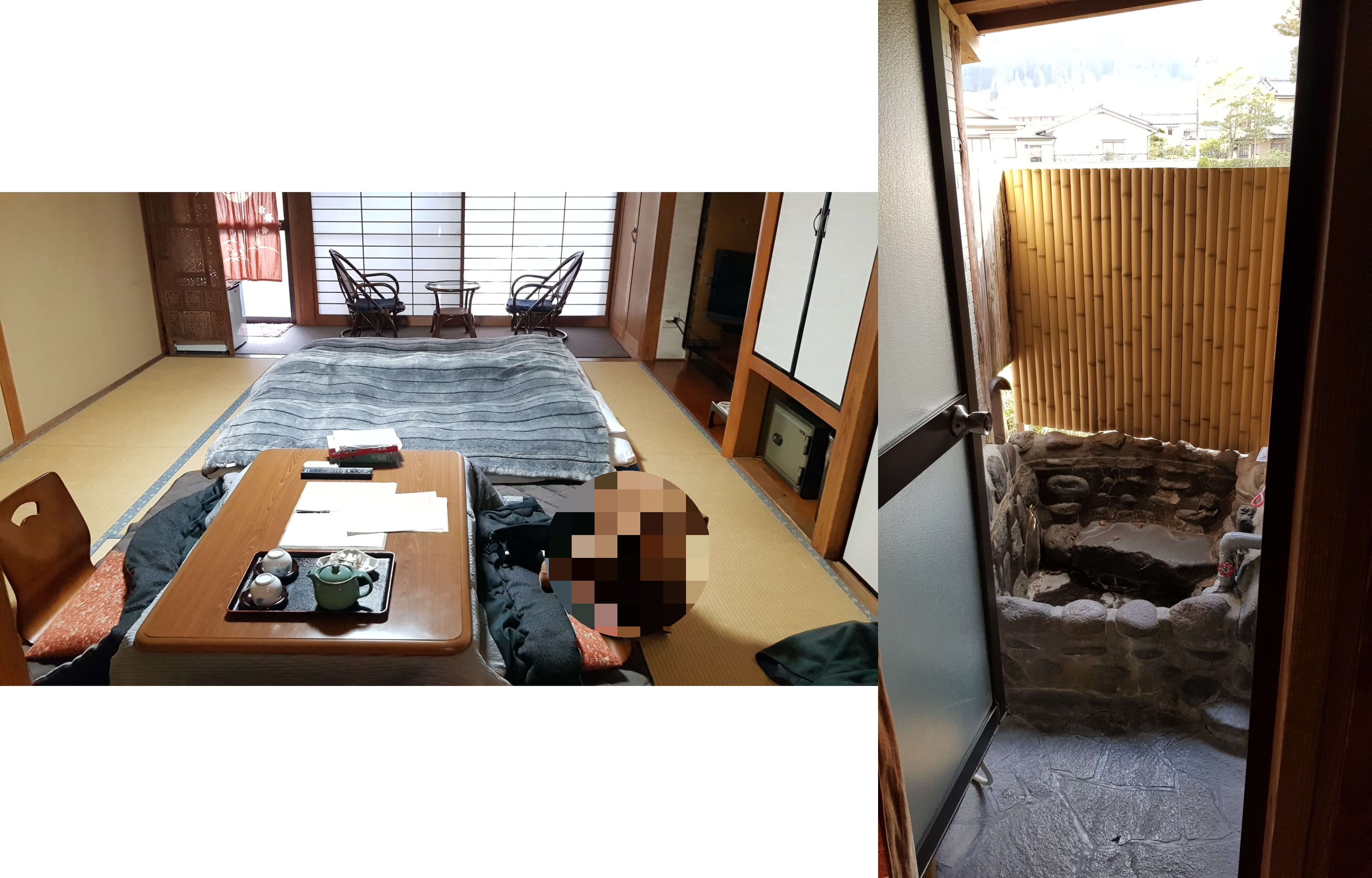 유유인 료칸 노기쿠 프라이빗 노천탕