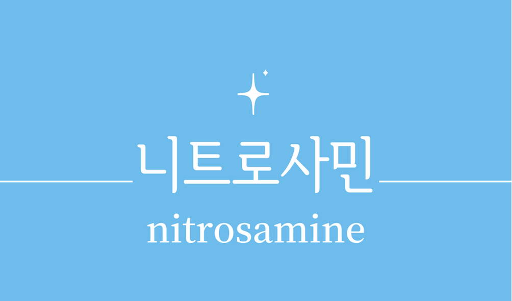 &#39;니트로사민(nitrosamine)&#39;