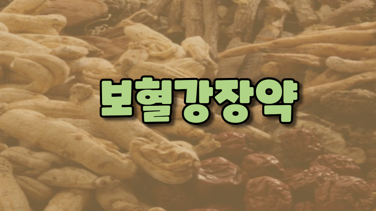  보혈강장약
