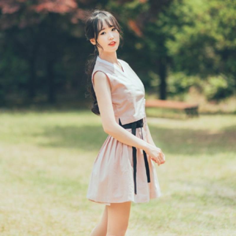 서리나래 인디핑크 투피스세트