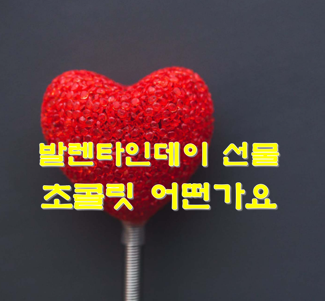  발렌타인데이 선물 초콜릿 어떤가요