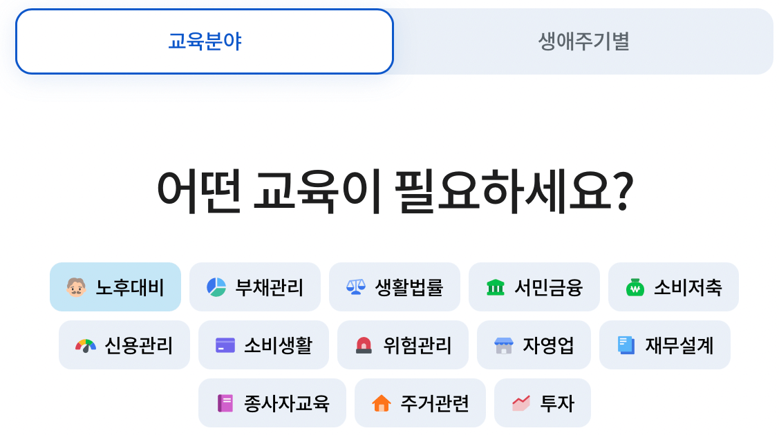 서민금융진흥원-금융교육포털-홈페이지