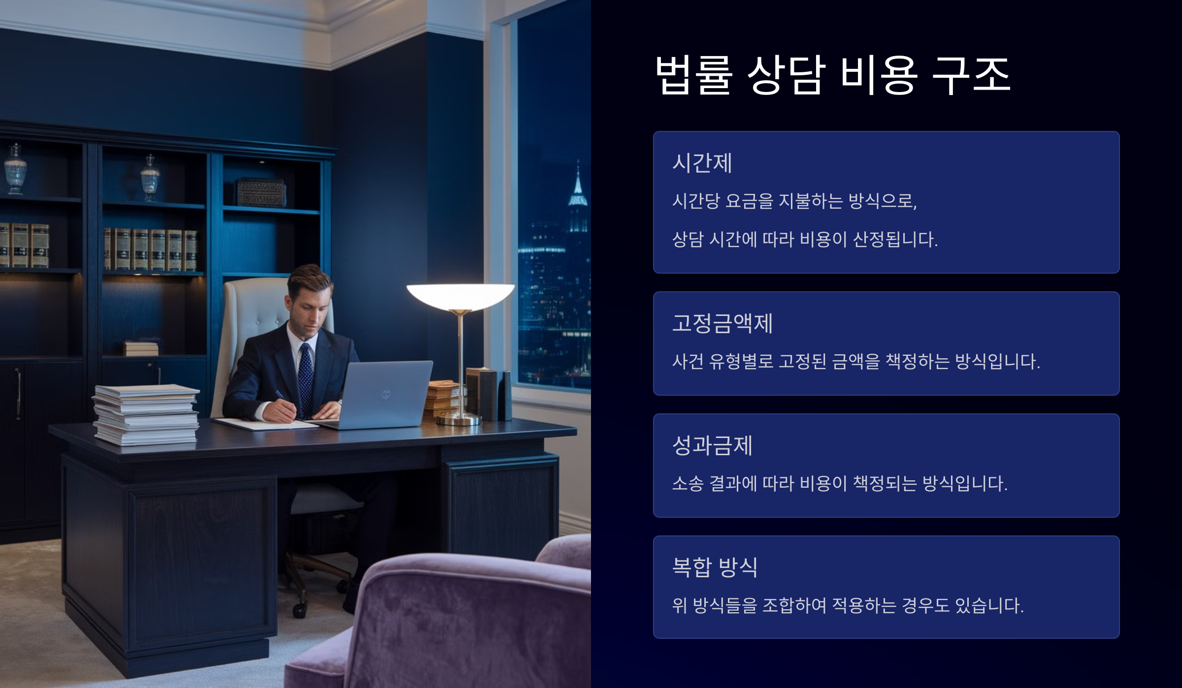 법률 상담 비용 구조