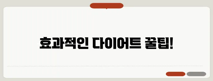다이어트를 위한 네이버 블로그 알짜 팁 모음, 지금 확인해보세요!