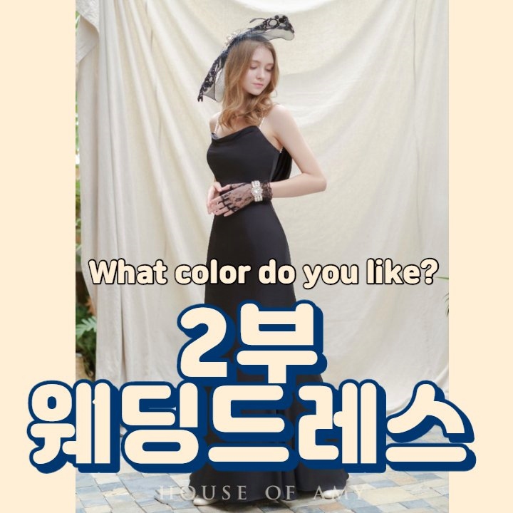  결혼식 2부 웨딩드레스, 어떤 색으로 할거야? (with_하우스오브에이미)
