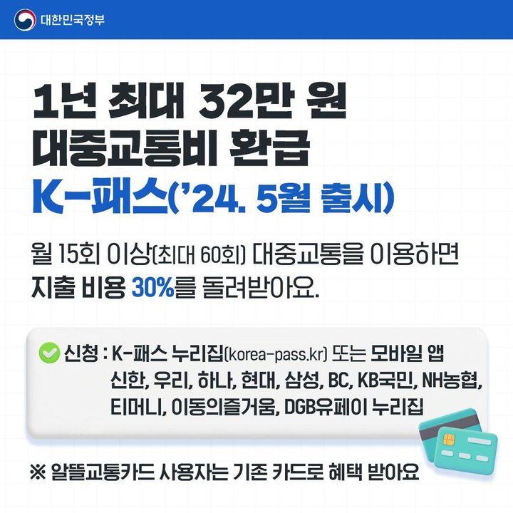 K-패스 대중교통비 환급