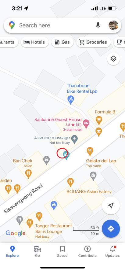 라오 디스커버리 마사지샵 위치 구글 지도
