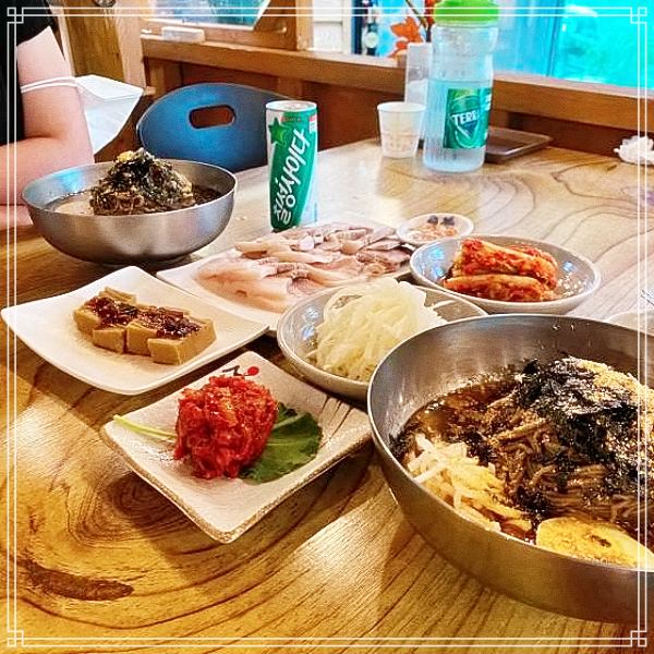  8회 댄스 가수 유랑단 이효리, 엄정화, 김완선, 화사, 보아 막국수, 오징어 순대, 도토리묵, 수육 맛집 강원도 양양 비빔막국수, 물막국수, 메밀전, 감자전 위치