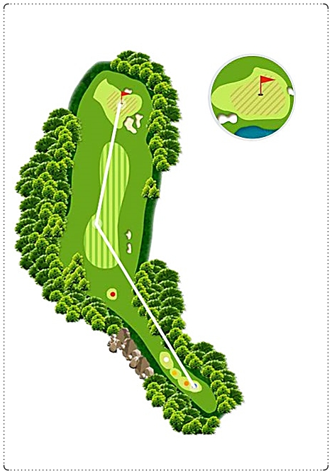 파인크리크CC 크리크 코스 6번 홀