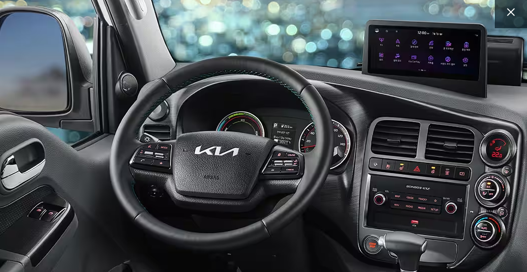 봉고 3 EV 실내 사진 출처 기아자동차 홈페이지